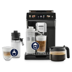 De'Longhi Eletta Explore ECAM452.57.G, Barista Coffee Machine with Milk Frother, Bean to Cup, Automatic with LatteCrema System, Dark Grey