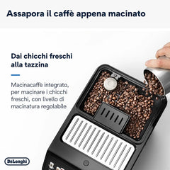 De'Longhi Eletta Explore ECAM452.57.G, Barista Coffee Machine with Milk Frother, Bean to Cup, Automatic with LatteCrema System, Dark Grey
