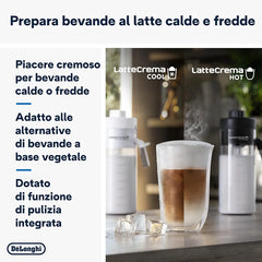 De'Longhi Eletta Explore ECAM452.57.G, Barista Coffee Machine with Milk Frother, Bean to Cup, Automatic with LatteCrema System, Dark Grey