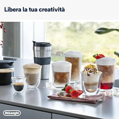 De'Longhi Eletta Explore ECAM452.57.G, Barista Coffee Machine with Milk Frother, Bean to Cup, Automatic with LatteCrema System, Dark Grey