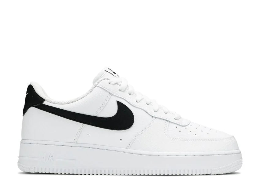 Nike Air Force 1 Low ’07 White Black Pebbled Leather